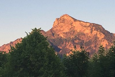 Untersberg Salzburg Morgenrot